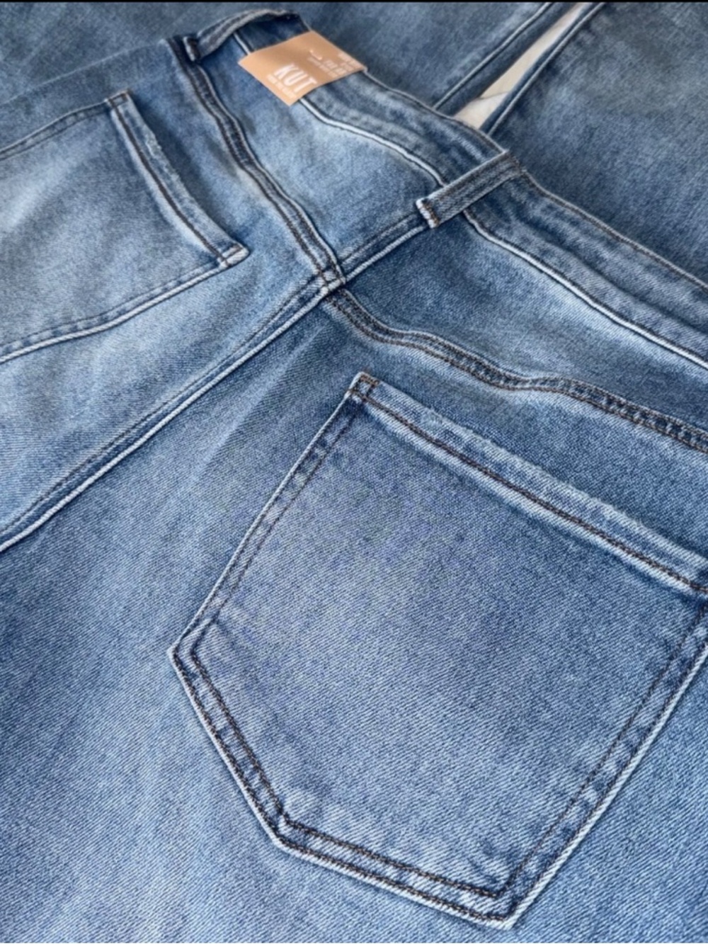 Kut from the Kloth Wide Leg Flare Jeans - Blue Wash - Picture 3 of 10